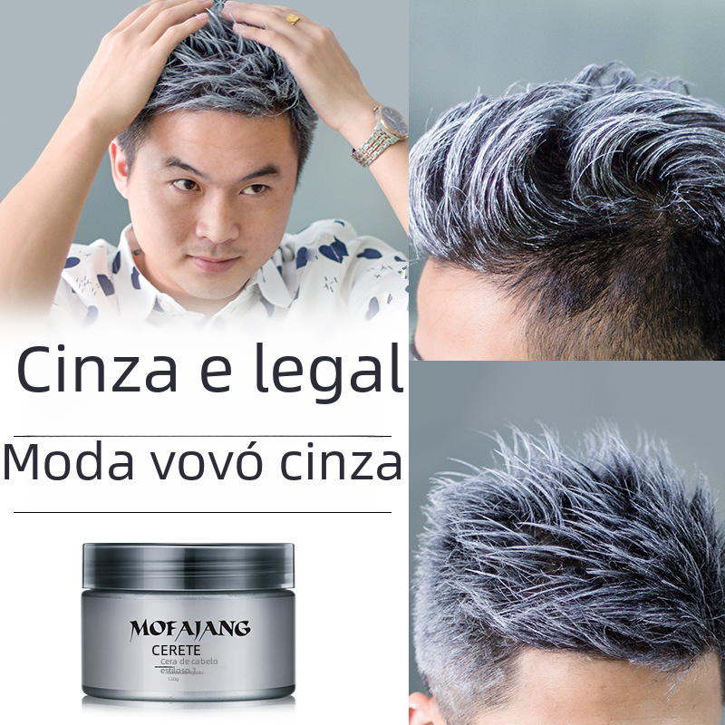 Men's Styling Hair Wax in Grandma Gray Color (Wholesale)