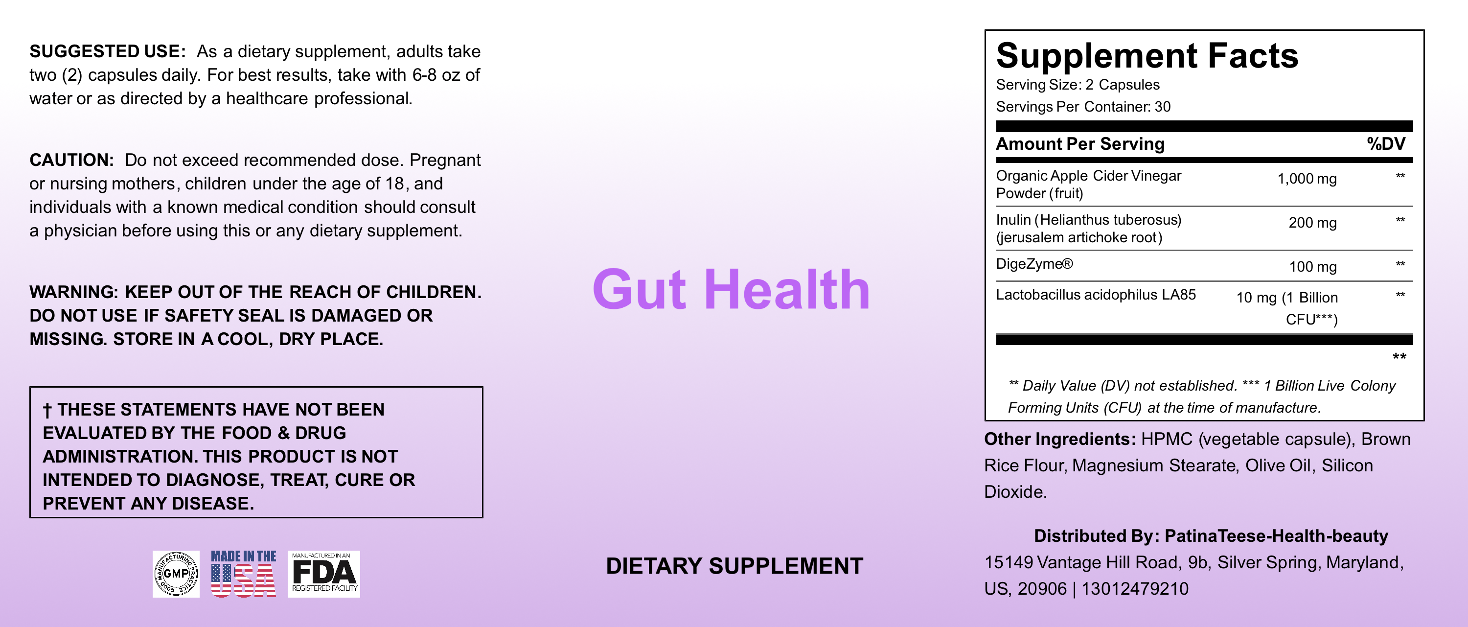 Gut Health Probiotic Caps image 5