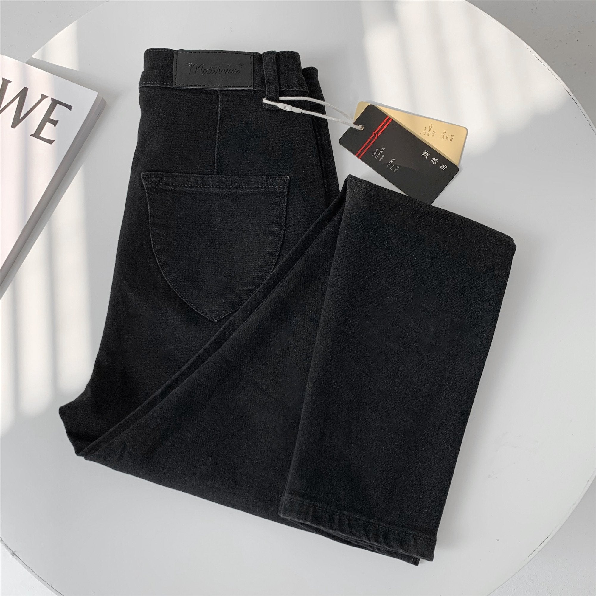 High Waist Tight-Fitting Stretch Jeans for Women