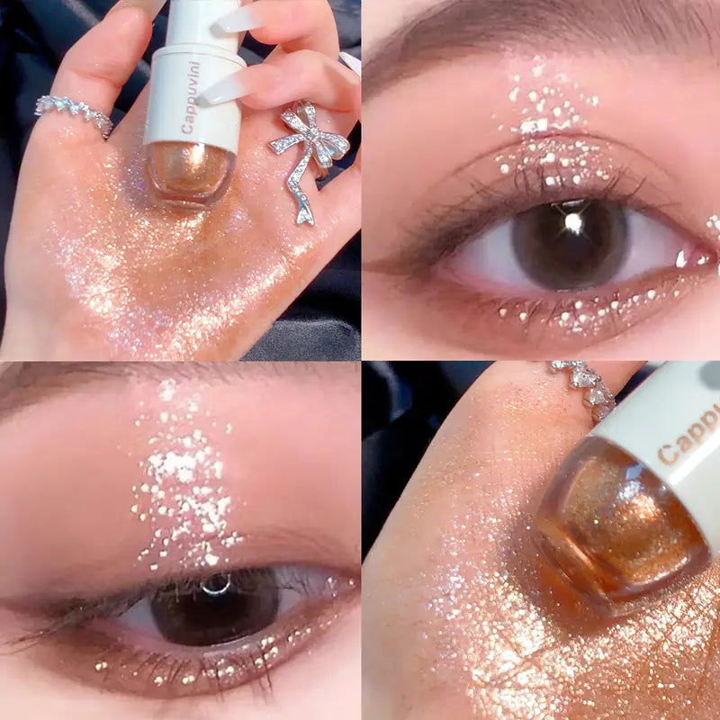 Glitter Liquid Eyeshadow - 6 Long-Lasting Shades